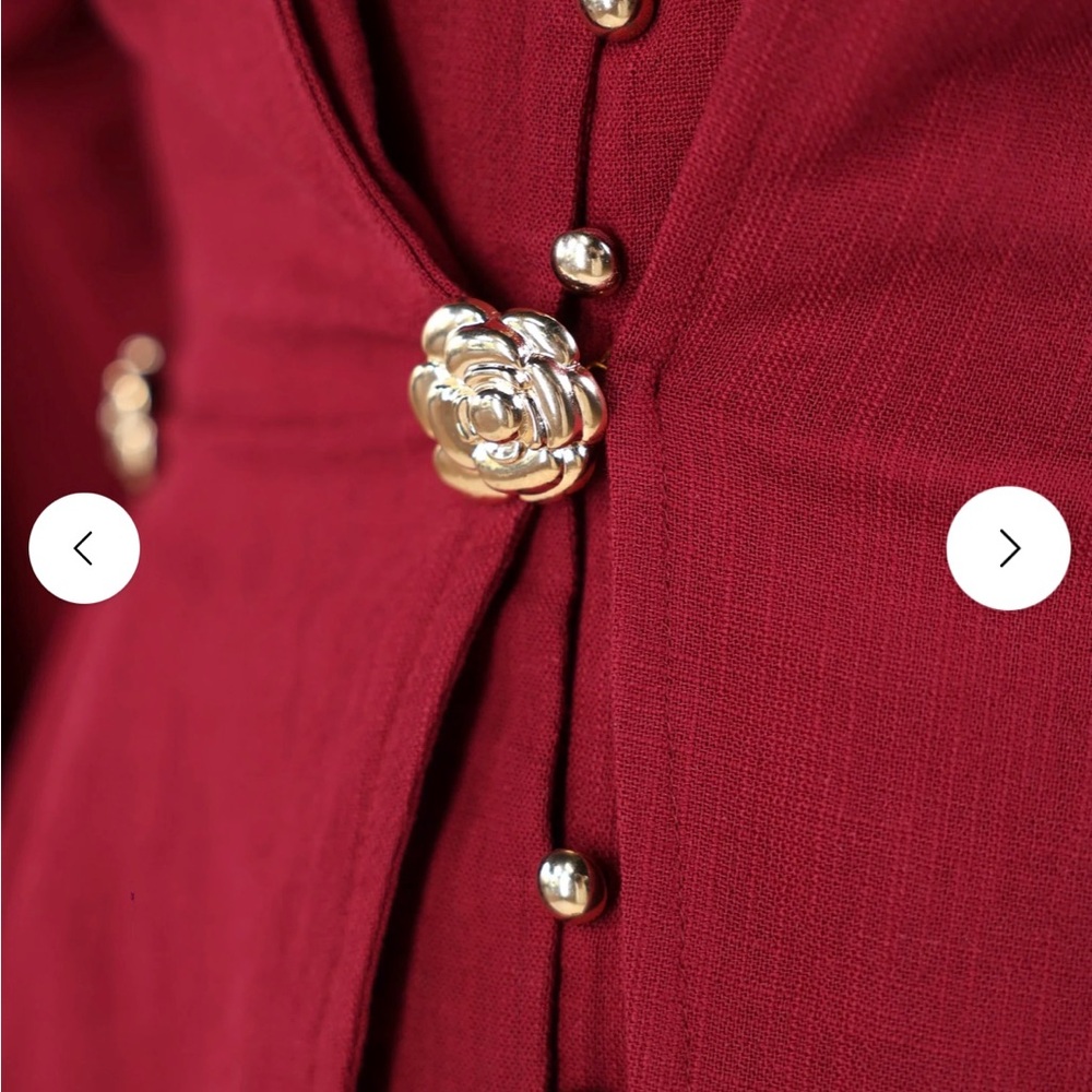 Batul the Collection Dana Top | Maroon - Picture 4 of 4